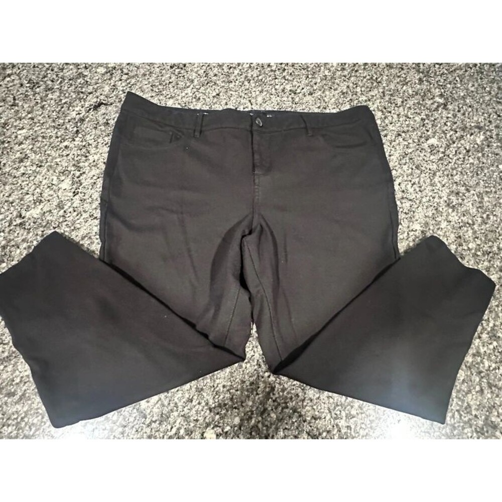Torrid Studio Luxe Ponte Skinny Mid-Rise Black Pants Size 22R